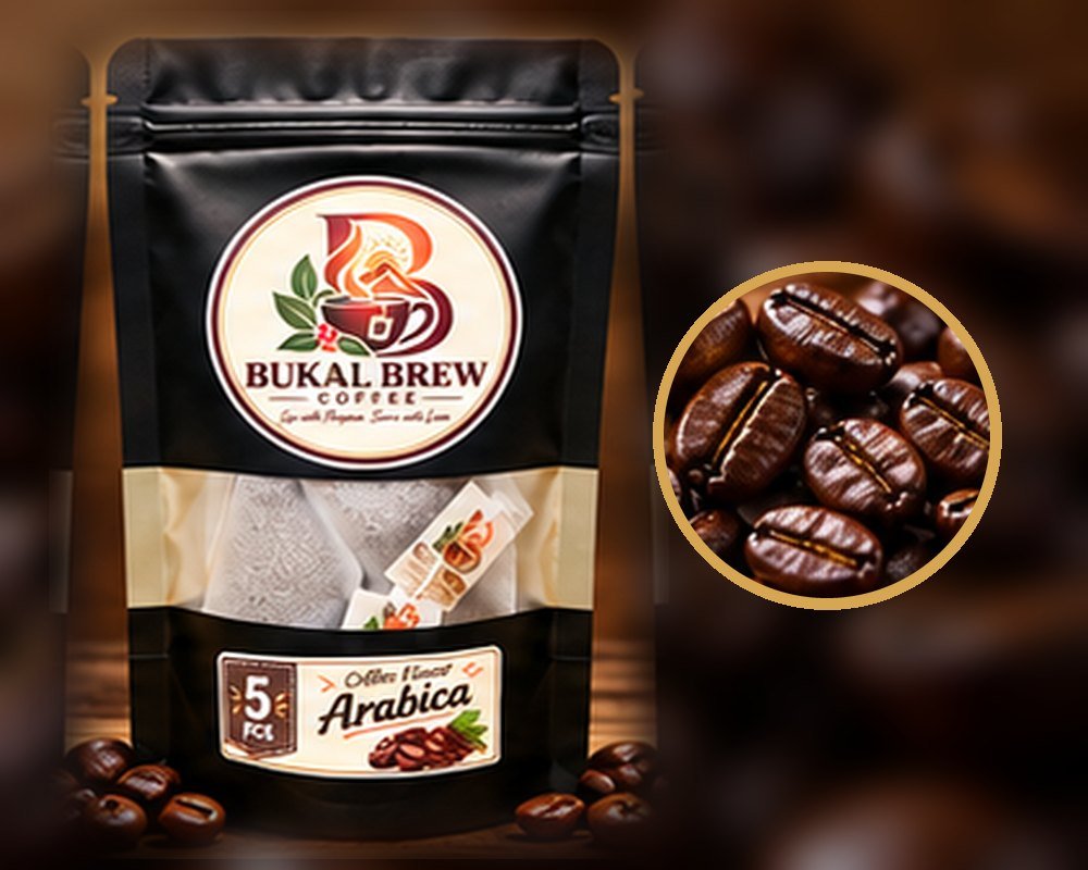 Bukal Brew Coffee Arabica coffee bags, pack of 5 pcs