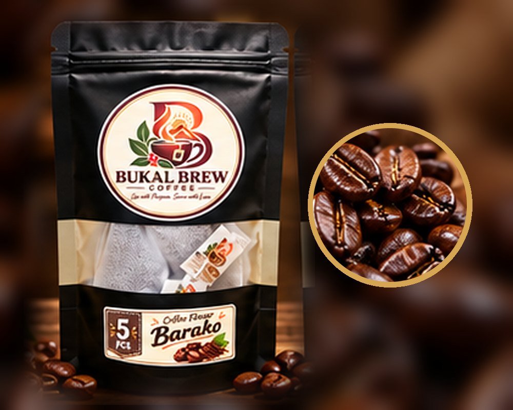 Bukal Brew Coffee Barako coffee bags, pack of 5 pcs