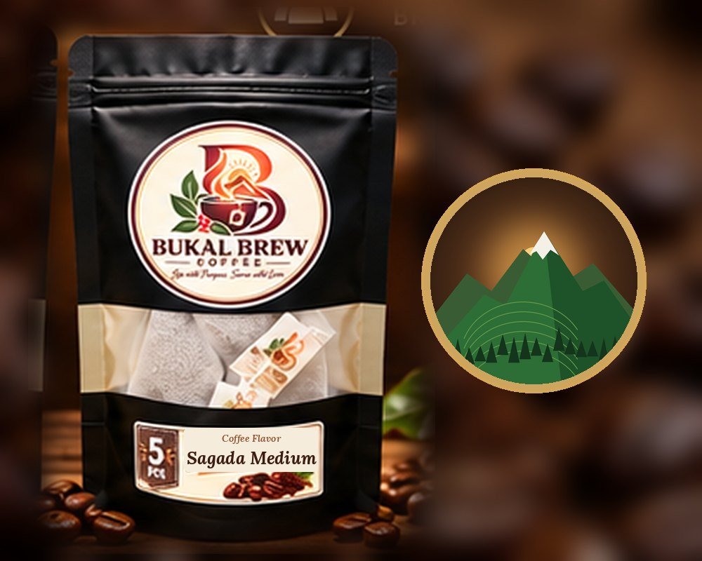 Bukal Brew Coffee Sagada Medium coffee bags, pack of 5 pcs